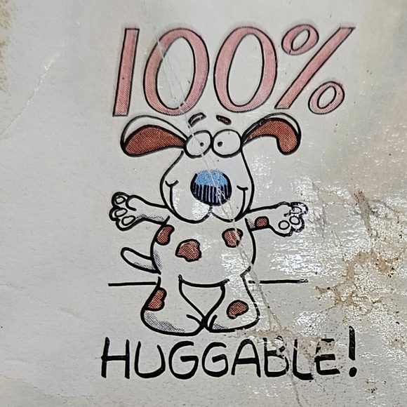 NEW VINTAGE 80s Hallmark Shoebox Greetings 100% Huggable Dog Shirt T-Shirt Large - Picture 1 of 5
